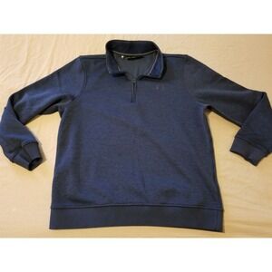 Under Armour Half Zip Sweater L Large Navy Blue Athletic Gym Workout Running